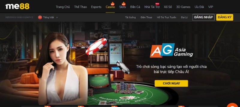 AG Asia Gaming tại me88